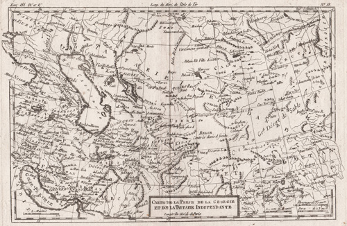 Carte de la Perse, de la Georgie et de La Tartare Independante 1780